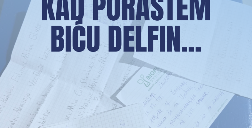 Kad porastem biću Delfin